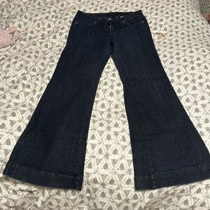 70’s style Flare/bell bottom dark wash jeans